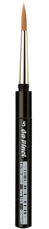 da Vinci Travel Series 1573 CosmoTop Spin Watercolor Brush, Round Synthetic with Protective Case Handle, 5