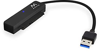 Ewent EW7017 Adattatore da USB 3.0 a HD e SSD/SATA HD 2.5 Pollici, Supporto UASP SATA III, Nero