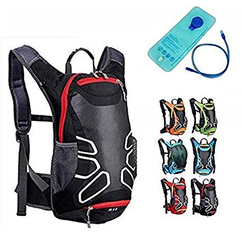Theoutlettablet® Mochila Impermeable Bici para Ciclismo Bicicleta Bolsa Hidratacion Agua (2L) Mochila Capacidad 15 litros montaña - Senderismo - Btt - MTB - Tipo Camelbak