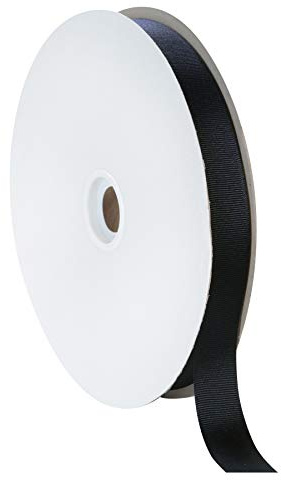 Berwick Offray 7/8 Grosgrain Ribbon, Black, 100 Yards
