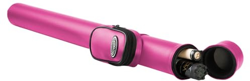 Casemaster Q-Vault Supreme Billard-/Poolqueue-Hartschalenkoffer, hält 1 kompletter 2-teiliger Queue (1 Butt/1 Schaft), Rosa