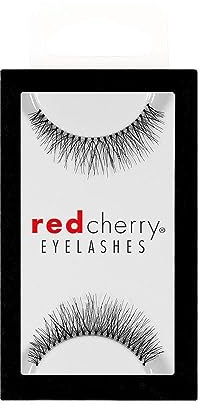 Red Cherry Falsche Wimpern #747S - Glamour Wimpern - 100% Natürlich, Handgemacht, Künstliche Wimpern, Vegan, Wiederverwendbar