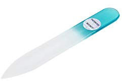 Lima per unghie in vetro temperato con doppia superficie. Misura 14 cm.