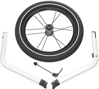 Thule 0872299043019 Chariot 2 Jogging Set 2017 Fahrrad Anhänger, silber
