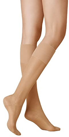 KUNERT Damen Kniestrümpfe Super Control 40 leichte Stützwirkung Klasse I 40 DEN Cashmere 0540 39-42