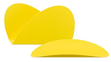 Alessi ABI09S Y Ellipse Set bestehend aus zwei Behälter - Stahl, epoxidharzlackiert, gelb