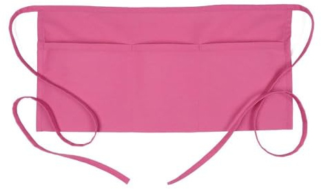 Fame Adult's 3 Pocket Waist Apron - Pink -