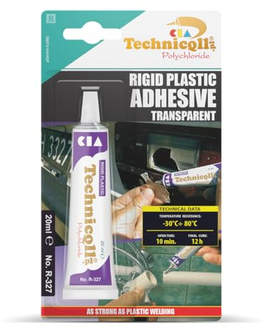 STRONG CLEAR ADHESIVE GLUE FOR HARD PLASTIC ABS TR EVA PERSPEX ACRYLIC GLASS NEW