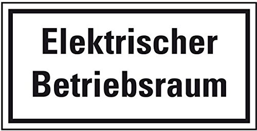 LEMAX® Hinweisschild Elektrischer Betriebsraum, Folie, selbstklebend, 200x100mm