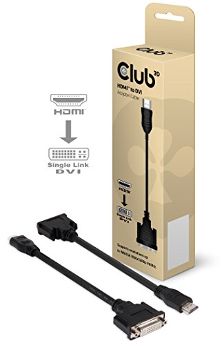 CLUB3D HDMI to DVI-I Single Link Adapter Cable HDMI DVI Nero cavo di interfaccia e adattatore