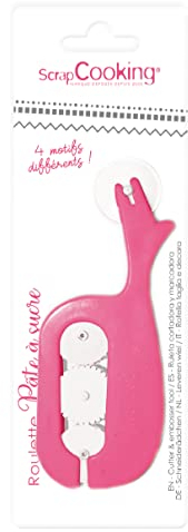 Scrapcooking 5118 Roulette pour Pâte à Sucre, Plastique, Multicolore, 18 x 6,8 x 1 cm