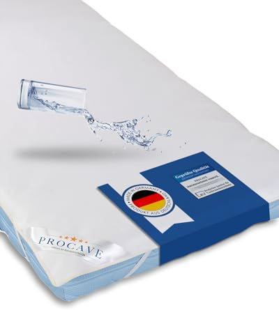 PROCAVE® Matratzenschoner 160x200 cm wasserdicht | Atmungsaktiver Matratzentopper mit Nässeschutz | Inkontinenzunterlage waschbar | Anti-Milben Bettunterlage | Premium Matratzenauflage Made in Germany