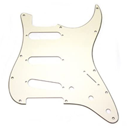 Fender Stratocaster Electric Guitar Pickguard, White