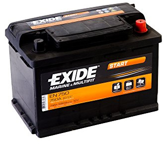 EXIDE EN750 Start Autobaterie/Starterbatterie 74Ah 12V 680A