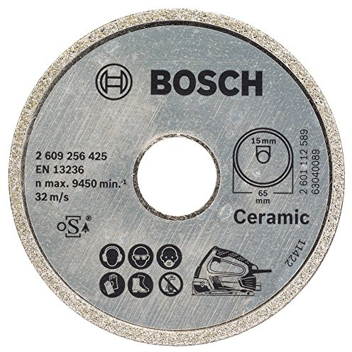 Bosch Home and Garden 2609256425 Diamant-Trennscheibe 65 x 15 mm, grau