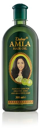 Dabur Amla Hairoil 300ml – Feuchtigkeitsspendendes Haaröl mit Mineralöl, Pflegendes Canolaöl & Amla-Extrakt für Glanz und Stärke, Für geschmeidiges Haar
