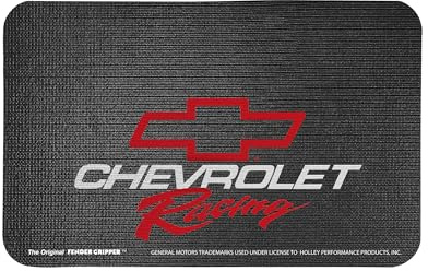 Fender Gripper Fender Cover with Chevrolet Racing Logo | Officially Licensed by General Motors | Universal Fit | Standard Size 22 X 34 | FG2007, Black with Colored Logo