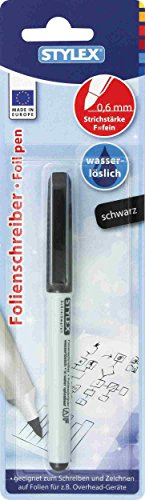 STYLEX 32794 Folienschreiber, wasserlöslich, schwarz