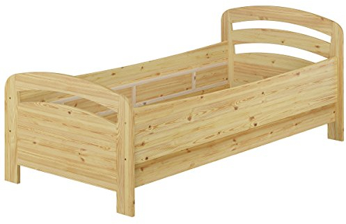 Erst-Holz®Seniorenbett extra hoch Einzelbett 90x200 Kiefer Massivholz Holzbett (ohne Zubehör) 60.43-09 oR