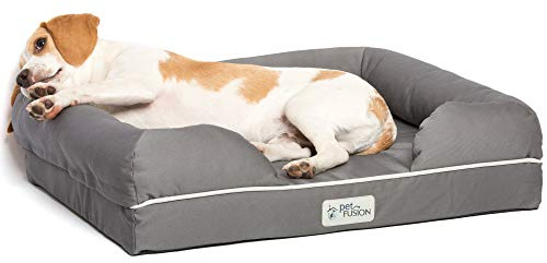PetFusion PF-IBM1 Ortopedisk Husdjurssäng, Skiffergrå, S