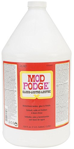 Mod Podge, Versiegelungslack auf Wasserbasis, Klebstoff und Lack, Hochglanz, CS11204, 3,78-L-Flasche