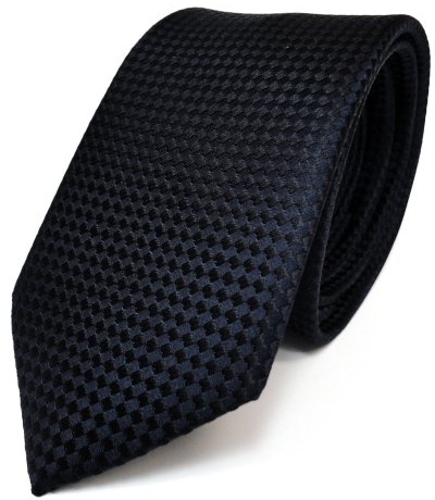 TigerTie - schmale Designer Seidenkrawatte in gepunktet - Binder 100% Seide/Silk