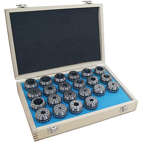 110282 ER25 ER32 ER40 Collet Chuck Set 7 Pieces for 22 Pieces CNC Lathe Milling Tools