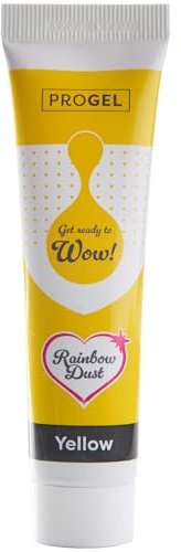 Rainbow Dust ProGel Professionelle Lebensmittelfarbe, Gelb 25 g