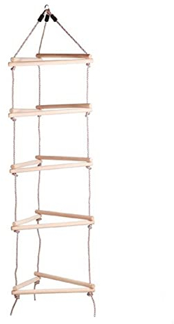 Gartenpirat Strickleiter 3 Seiten mit Holzsprossen