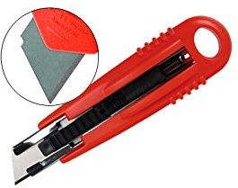 CUTER Q-CONNECT KF14624 DE SEGURIDAD CON CUCHILLA RETRACTIL