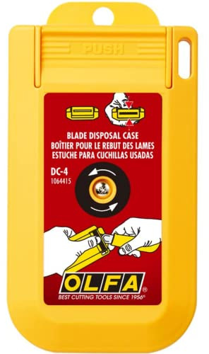 OLFA Mountable Blade Disposal Can (DC-4) - Reusable, Wall-Mountable