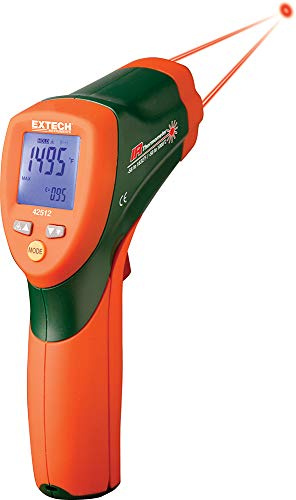 Extech 42512 Thermomètre Infrarouge À Double Laser, 1 000 Degrés Celsius