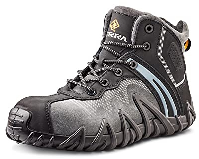 Terra Men's Venom Mid Cut Work Shoe Black