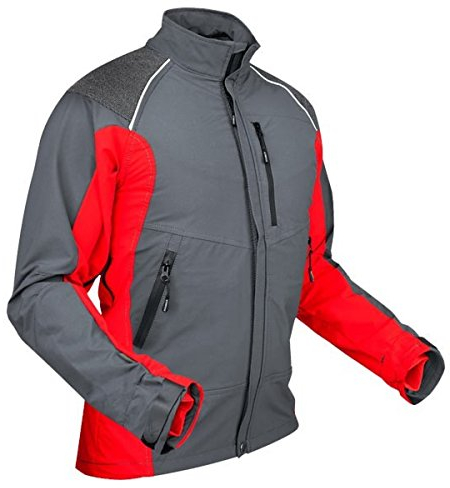 Pfanner atmungsaktive Funktionsjacke mit Stretch und robusten Aramid-Fasern, Farbe:grau, Größe:L