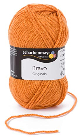 Schachenmayr Bravo 9801211-08360 bernstein Handstrickgarn, Häkelgarn