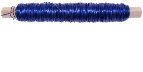 N/A 100g Deko Lackdraht 0,5mm Bindedraht Basteldraht Wickeldraht Draht Dekodraht, Farbe:blau