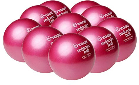 Togu 10 x Redondo Ball Pilates Ball Gymanstik Yoga Fitness Therapie 26cm rot