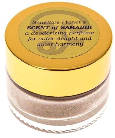 Sensitive Planet Scent of Samadhi Powder - All-Natural Deodorant and Personal Fragrance with Sandalwood, Tulsi, Rose and Clove, 2 oz Jar (1-Pack)