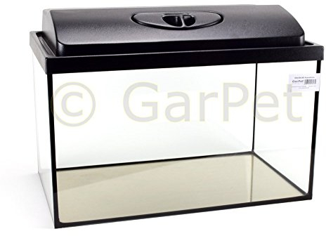 Aquarium Komplettset 50x30x30 45 L Starterset Becken mit Abdeckung inkl. LED Beleuchtung Aquarium Set Komplett
