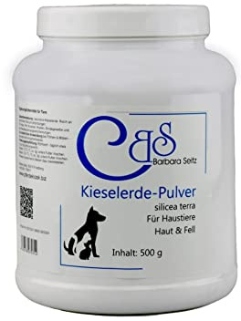 Kieselerde Pulver für Haustiere - Hundefellpflege, Degu, Nagetiere, Futtermittel (500 g)