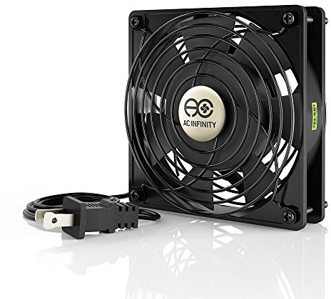 AC Infinity AXIAL 1225, Quiet Muffin Fan, 120V AC 120mm x 25mm Low Speed, UL-Certified for DIY Cooling Ventilation Exhaust Projects