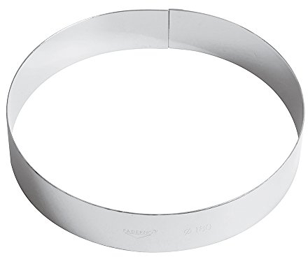 Paderno 47530-18 Anello per Torte Cm 18, Acciaio Inox