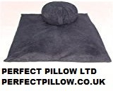 ZAFU [CUSHION]+ ZABUTON , MEDITATION YOGA SET ,SUPERB BLACK CORDUROY FABRIC,ORGANIC BUCKWHEAT HUSK FILLED,DIRECT FROM BRITISH MANUFACTURERWOW ! WONDERFUL ZAFU AND ZABUTON (Artisangirl, March 2014)