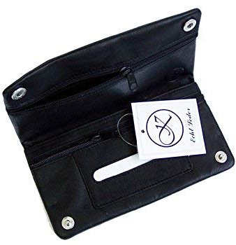 Feinschnittbeutel, Schwarz, Leder