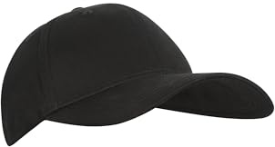 Mountain Warehouse Baseballmütze für Herren - 100% Baumwolle, Twill-Design, leicht, atmungsaktiv, Verstellbarer Klettverschluss - Ideal für Reisen und Bergwandern Schwarz Einheitsgröße