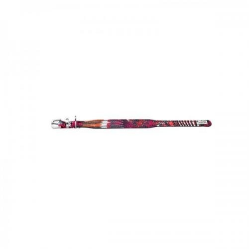 Mühlan Zoobedarf Hunter Halsband Tropical Nickel, Farbe: rot Größe: 27 cm, Hundhalsbänder, Erziehungshalsband
