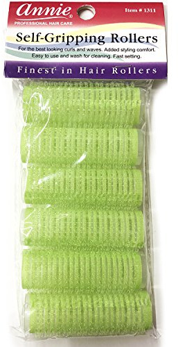 Annie Self-Gripping Rollers 6 Count Green 3/4 #1311
