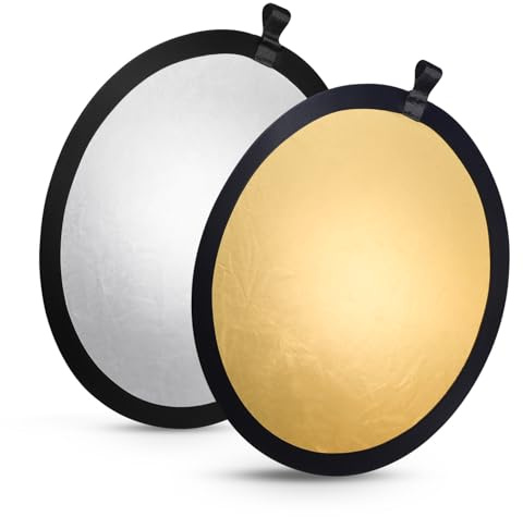 Walimex Réflecteur pliant, 56 cm or/argent (incl. sac de transport)