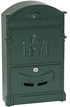 ARREGUI Residencia D-2151/V Cassetta Postale Individuale di Stile Classico in Alluminio, Dimensione M (DIN A4 e Riviste), Verde