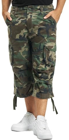 Brandit Brandit Urban Legend 3/4 Trouser, Pantaloni Cargo Uomo, Multicolore (Woodland), XXL